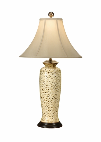 6996 Wildwood Lamps Spots A'Plenty Lamp with Hand Painted Porcelain