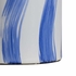 69967 Chelsea House 29in. Ceramic Brush Stroke Lamp with Silkette Shade and Blue/White Glaze Finish