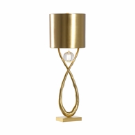 70072 Kristi Nelson 29in. Brass/Crystal San Cristobal Table Lamp with Antique/Clear Finish