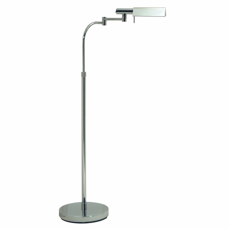 7012.01 Sonneman Modern Origins E Tenda Swing Arm Floor Lamp in Polished Chrome Finish