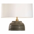 70126 Town Square 25.5in. Ceramic Cooper Table Lamp with Linen Shade and Gray Glaze Finish