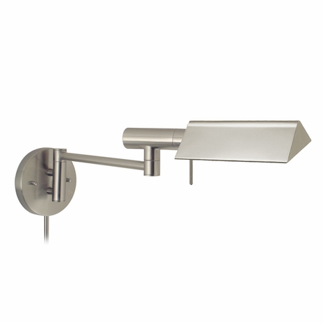 7013.13 Sonneman Modern Origins E Tenda Swing Arm Wall Lamp in Satin Nickel Finish
