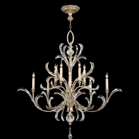 701340ST Fine Art Lighting Beveled Arcs 56"W Round Chandelier with Silver Finish