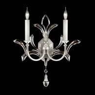 701850-SF4 Fine Art Lamps Beveled Arcs 22"H Sconce with Silver Finish