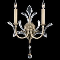 701850ST Fine Art Lighting Beveled Arcs 22"H Sconce with Silver Finish
