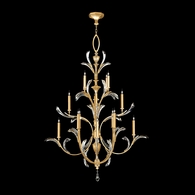 702040-SF3 Fine Art Lighting Beveled Arcs 56"W Round Chandelier with Gold Leaf Finish