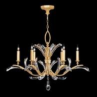 702440-SF3 Fine Art Lighting Beveled Arcs 42"W Round Chandelier with Gold Leaf Finish
