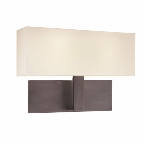 7025.51F Sonneman Modern Origins, Warm Contemporary Mitra Wide Sconce in Black Brass Finish