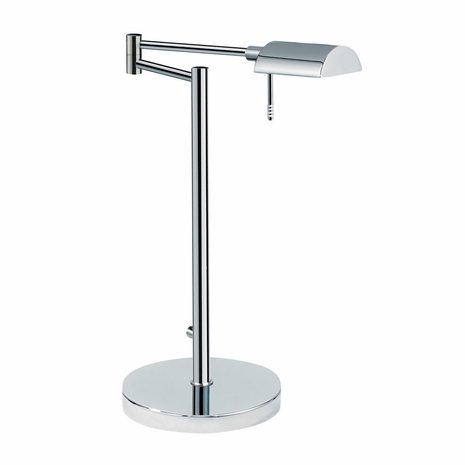 7035.01 Sonneman Modern Lighting Essentials D Lite Table Lamp in Polished Chrome Finish