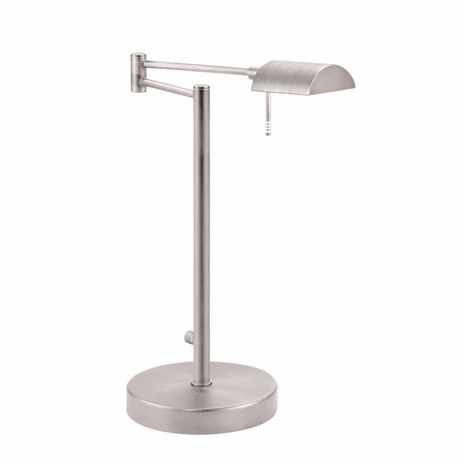 7035.13 Sonneman Modern Lighting Essentials D Lite Table Lamp in Satin Nickel Finish