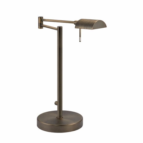 7035.29 Sonneman Modern Lighting Essentials D Lite Table Lamp in Europa Bronze Finish