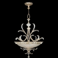 704440ST Fine Art Lighting Beveled Arcs 44"W Round Pendant with Silver Finish