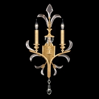 704850-3 Fine Art Lighting Beveled Arcs 32"H Sconce with Gold Leaf Finish