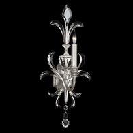 704950-4 Fine Art Lighting Beveled Arcs 29"H Sconce with Silver Leaf Finish