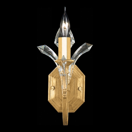 705050-SF3 Fine Art Lighting Beveled Arcs 13"H Sconce with Gold Leaf Finish
