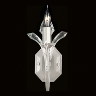 705050-SF4 Fine Art Lighting Beveled Arcs 13"H Sconce with Silver Leaf Finish