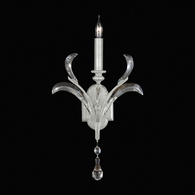 705150-4 Fine Art Lighting Beveled Arcs 25"H Sconce with Silver Leaf Finish