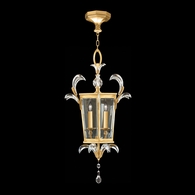 705440-3 Fine Art Lighting Beveled Arcs 22"W Square Pendant with Gold Leaf Finish
