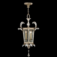 705440 Fine Art Lighting Beveled Arcs 22"W Square Pendant with Silver Finish