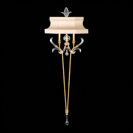 706950-3 Fine Art Lighting Beveled Arcs 66"H Sconce with Gold Leaf Finish