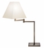 7075.29 Sonneman Modern Lighting Essentials Square Swing Arm Table Lamp in Europa Bronze Finish