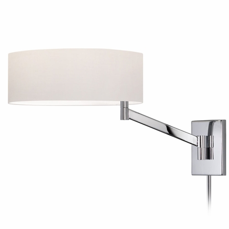 7080.01 SPECIAL ORDER MINIMUM QTY (50) Sonneman Perch Contemporary Classics Swing Arm Wall Lamp with Polished Chrome Finish