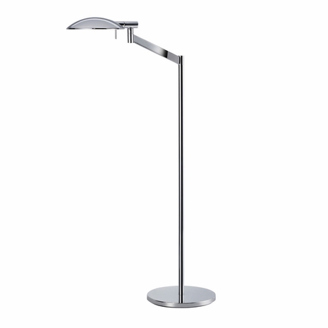 7088.01 Sonneman Perch Pharmacy Contemporary Swing Arm Floor Lamp with Polished Chrome Finish