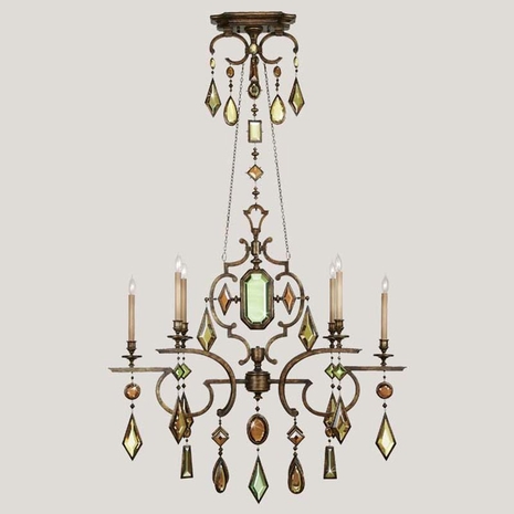 708940 Fine Art Lamps Encased Gems Chandelier