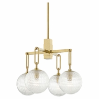 7104 Hudson Valley Jewett 4 Light Chandelier