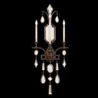 710450-3ST Fine Art Lamps Encased Gems 49"H Sconce with Bronze Finish