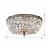 714-EB-CL-MWP Crystorama Crystorama 3 Light English Bronze Hand Cut Crystal Flush Mount