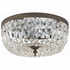 714-EB-CL-MWP Crystorama Crystorama 3 Light English Bronze Hand Cut Crystal Flush Mount