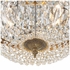 716-OB-CL-MWP Crystorama Crystorama 3 Light Clear Hand Cut Olde Brass Flush Mount