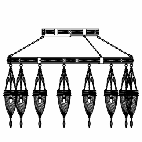 717240-6ST Fine Art Lamps Scheherazade Collection Pendant