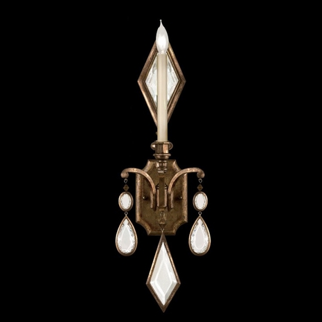 717850-3ST Fine Art Lamps Encased Gems 29"H Sconce with Bronze Finish
