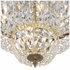 718-OB-CL-MWP Crystorama Crystorama 4 Light Clear Hand Cut Olde Brass Flush Mount