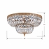 718-OB-CL-MWP Crystorama Crystorama 4 Light Clear Hand Cut Olde Brass Flush Mount