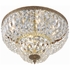 718-OB-CL-MWP Crystorama Crystorama 4 Light Clear Hand Cut Olde Brass Flush Mount