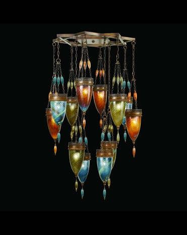 718540-5ST Fine Art Lamps Scheherazade 34 inch 12 Light Pendant