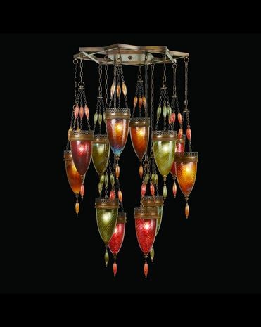 718540-6ST Fine Art Lamps Scheherazade 34 inch 12 Light Pendant