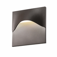 7237.72-WL Sonneman Tides Inside-Out High LED Sconce with Textured Bronze Finish
