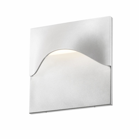 7237.98-WL Sonneman Tides Inside-Out High LED Sconce with Textured White Finish
