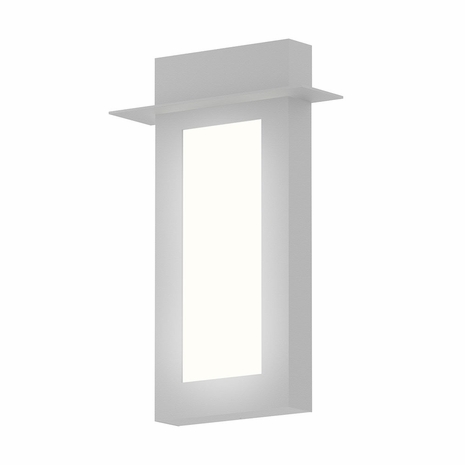7270.98-WL Sonneman Prairie Inside-Out 18" LED Sconce with Textured White Finish