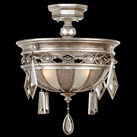 727140-2ST Fine Art Lamps Encased Gems Collection Semi-Flush Mount