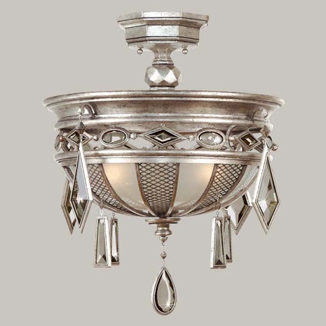 727240 Fine Art Lamps Encased Gems Semi-Flush Mount