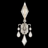 728750-3ST Fine Art Lamps Encased Gems 29"H Sconce with Silver Finish