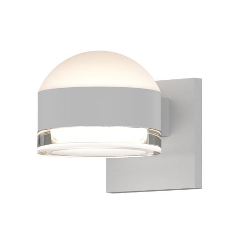 7302.DL.FH.98-WL Sonneman REALS Inside-Out Up/Down LED Sconce with Textured White Finish
