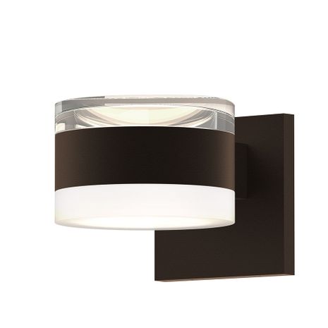 7302.FH.FW.72-WL Sonneman REALS Inside-Out Up/Down LED Sconce with Textured Bronze Finish