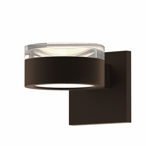7302.FH.PL.72-WL Sonneman REALS Inside-Out Up/Down LED Sconce with Textured Bronze Finish