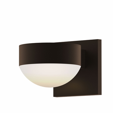 7302.PL.DL.72-WL Sonneman REALS Inside-Out Up/Down LED Sconce with Textured Bronze Finish